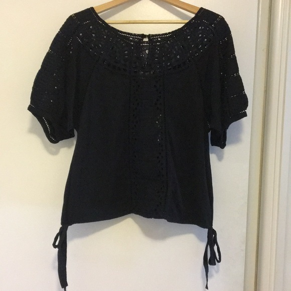 Anthropologie Tops - Anthropologie black blouse NWT